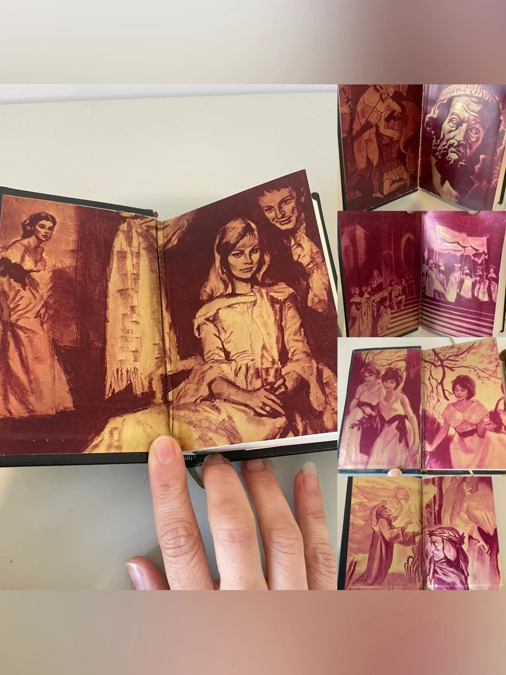 Vintage Plaza & Janés Spanish Literature Collection 5 Books Decorative Slipcases